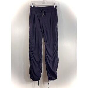 Lululemon Dance Studio Pants Size 4 Joggers Dark Purple Cinched Leg Full Length